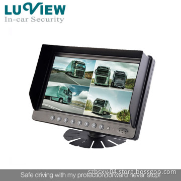 9 Inch Quad Monitor, Digital Monitor for Heavy Duty, Trucks (JY-M900Q)